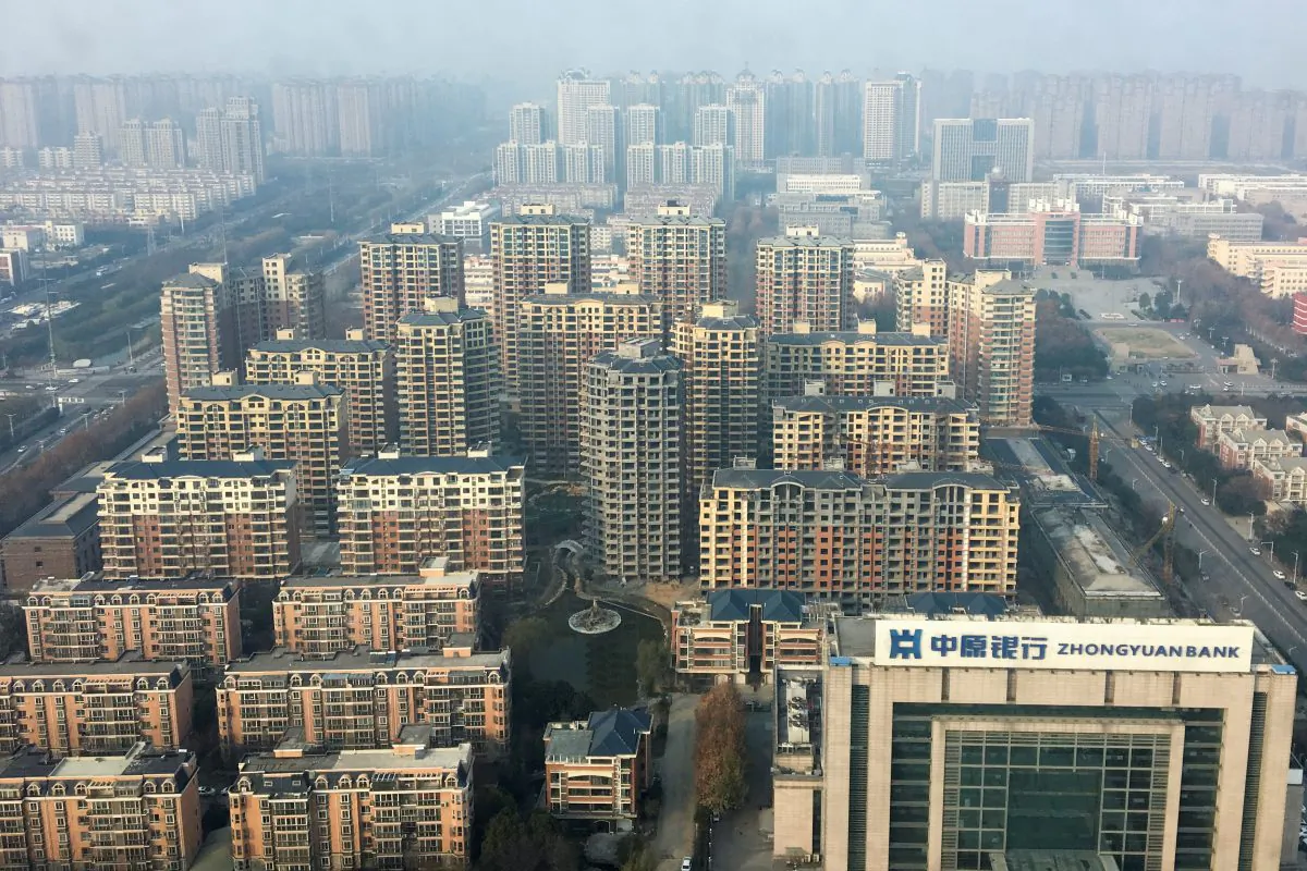 An overview shows apartment buildings in Xuchang, Henan Province, China on Dec. 14, 2018. (Yawen Chen/Reuters)