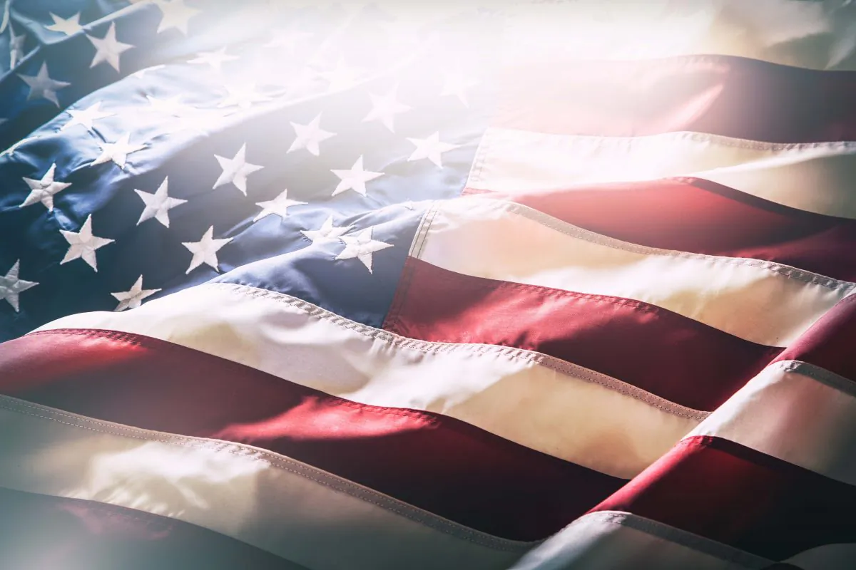 Stock photo of an American flag. (Shutterstock)