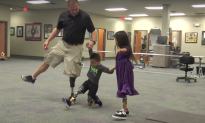 Video: Charlie’s 1st Steps–With a Little Help From Friends