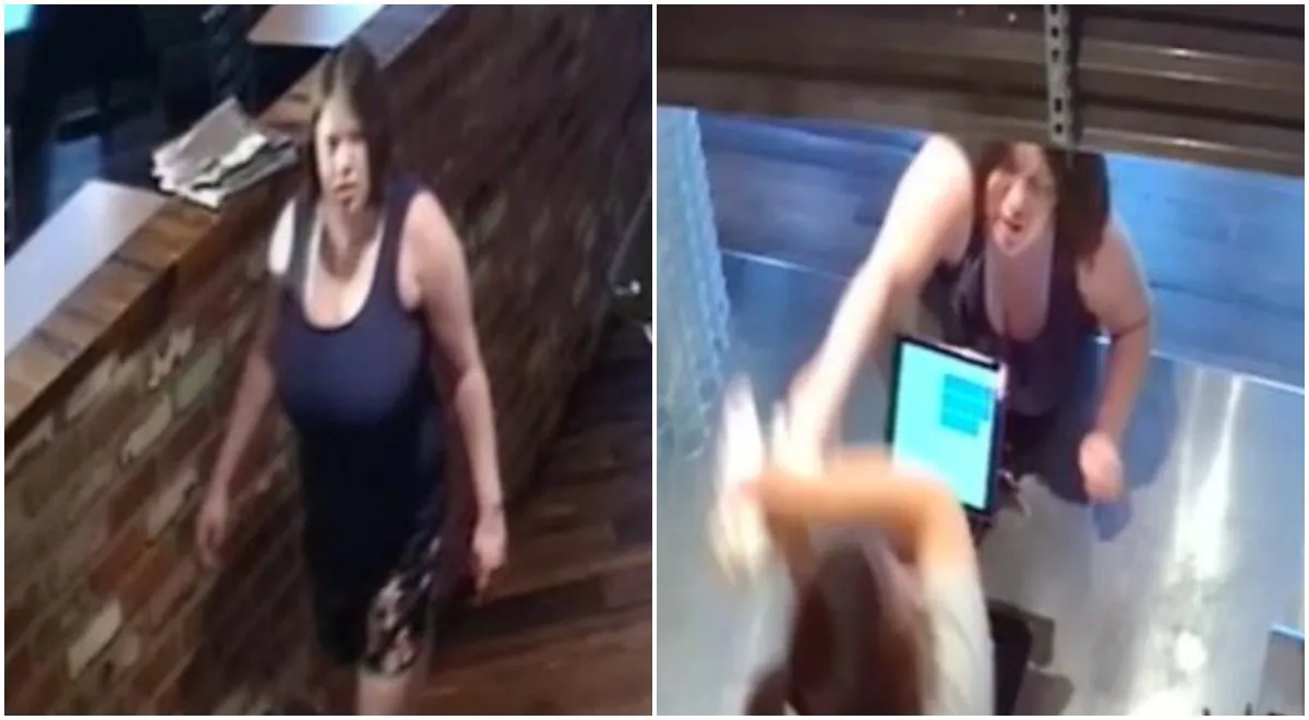 A woman is pictured in a restaurant in Kennewick, Washington, on May 19,  2019. (Kennewick Police) 