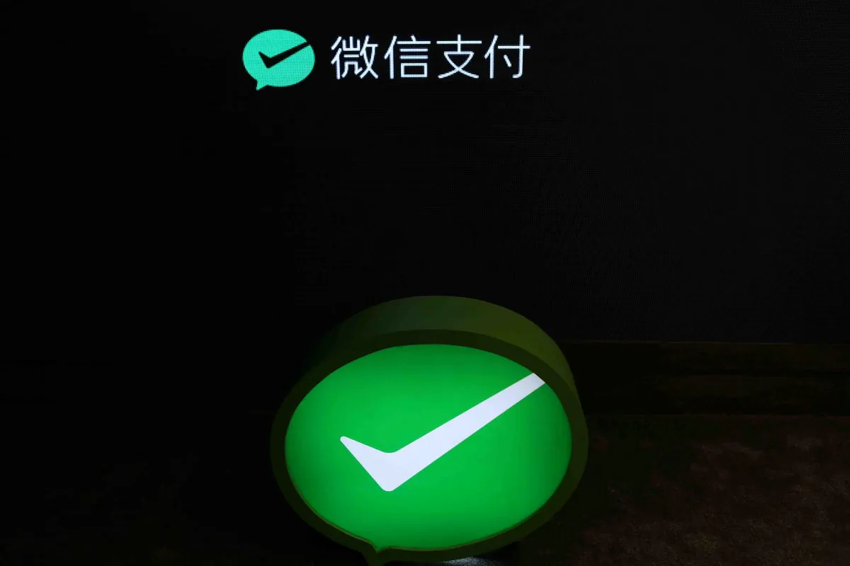 A Wechat Pay sign is pictured at a Wechat Pay pop-up store in Shanghai, China on Jan. 20, 2018. (Reuters)