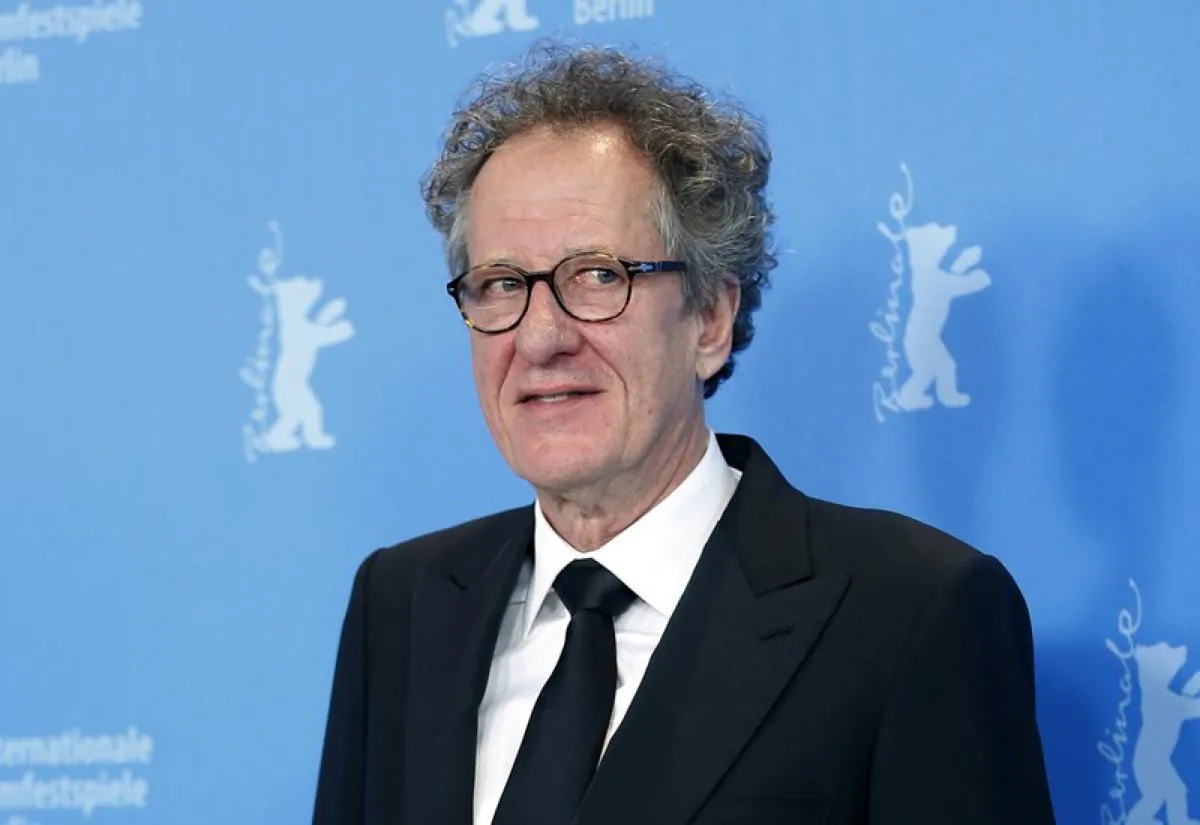 Actor Geoffrey Rush poses at the photo call for the film The Best Offer at the 63rd edition of the Berlinale, International Film Festival in Berlin on Feb. 12, 2013. (Michael Sohn/File photo via AP)