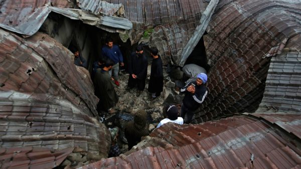 Damaged roof Zakir Rashid Bhat