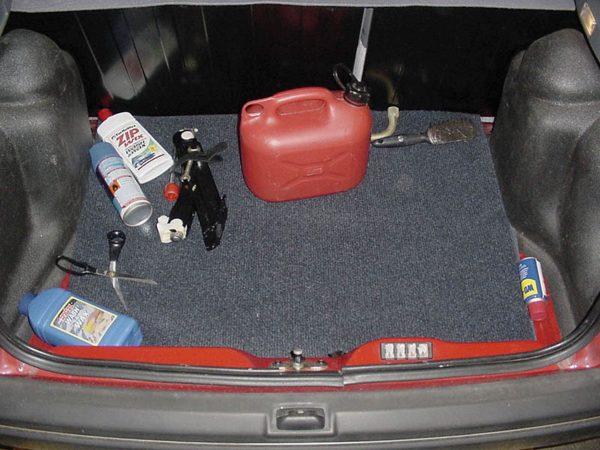 evidence in the trunk of Huntley's car