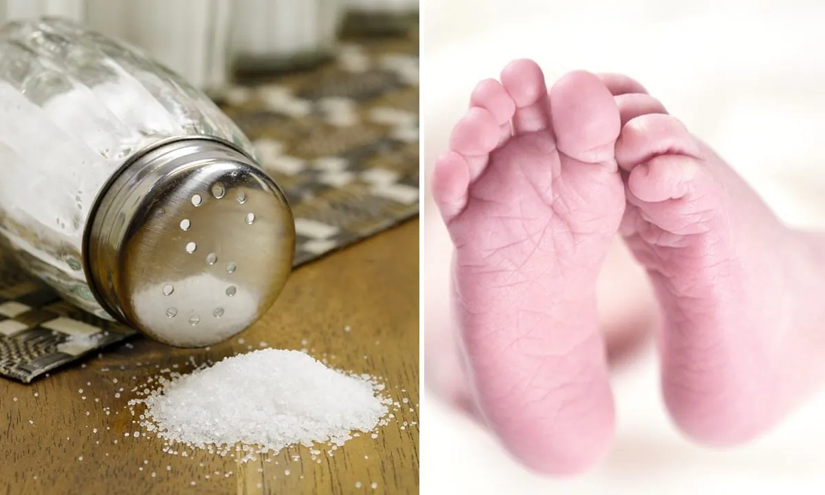 Stock image of salt. (Bru-nO/Pixabay)
Stock image of a child's feet (Rainer Maiores/Pixabay)