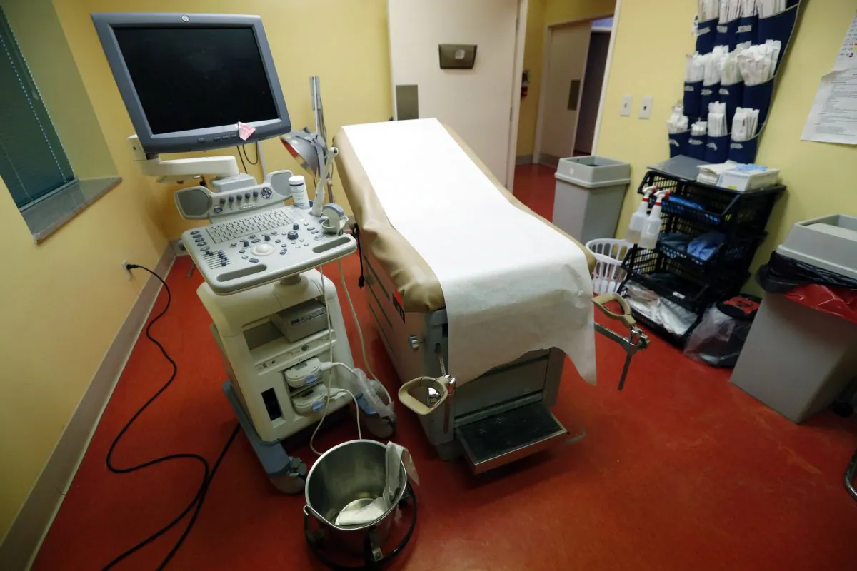 An examination/procedure room at the Jackson Women's Health Organization in Jackson, Miss. (Rogelio V. Solis/AP)