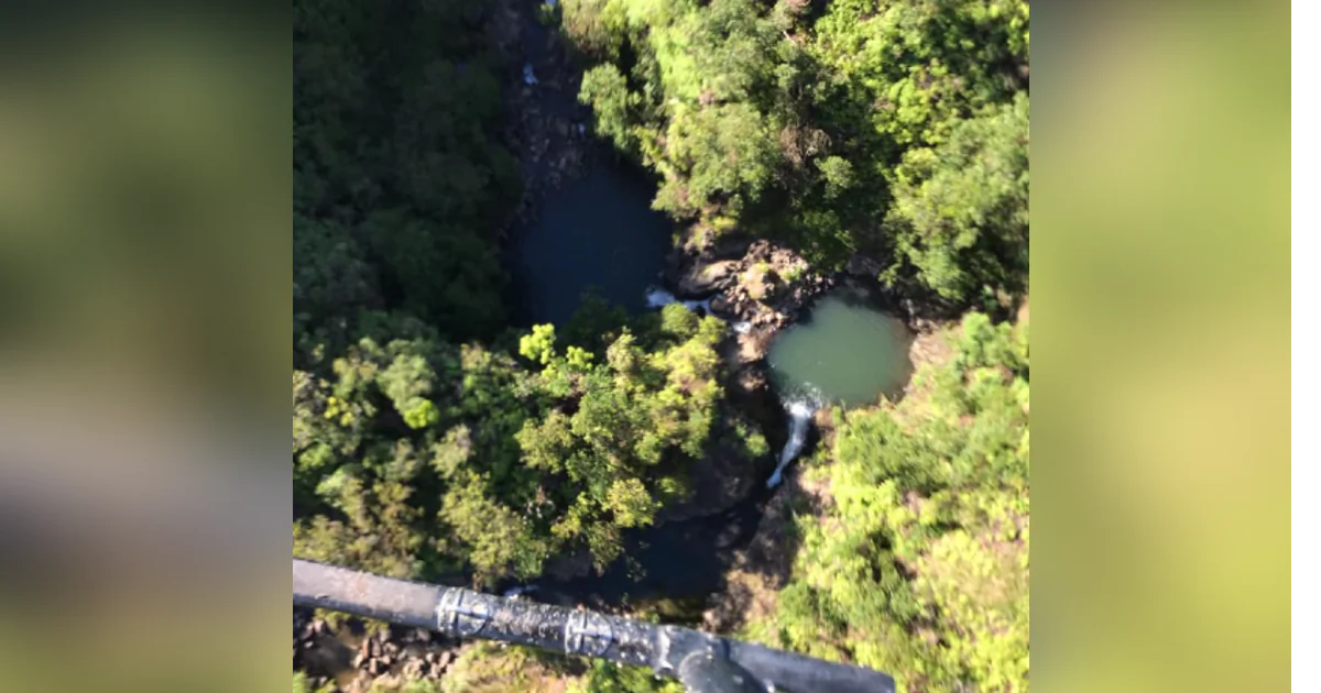 Amanda Eller, 35, who was missing for more than two weeks, was found between two waterfalls deep in a ravine in Maui, Hawaii, on May 24, 2019. (Javier Cantellops)
