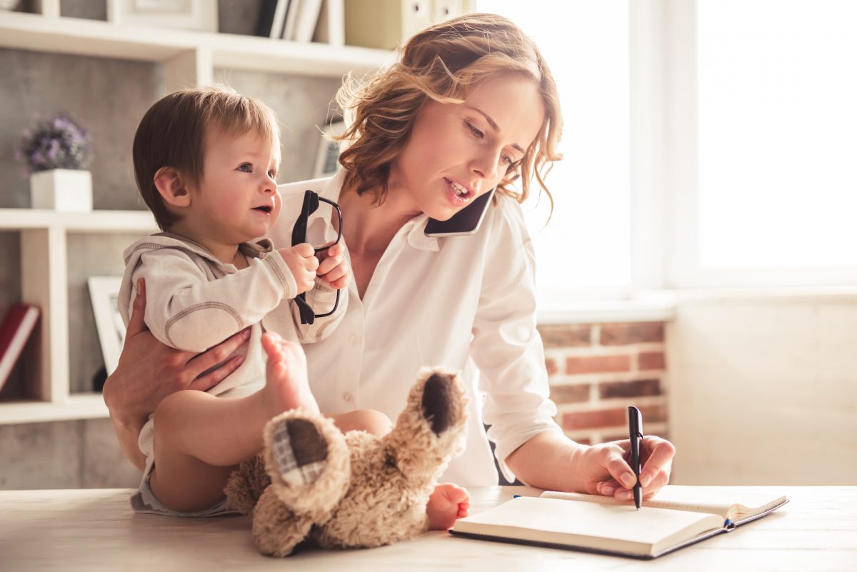 Many women prefer to work some amount of the time and raise their children simultaneously. (George Rudy/Shutterstock)