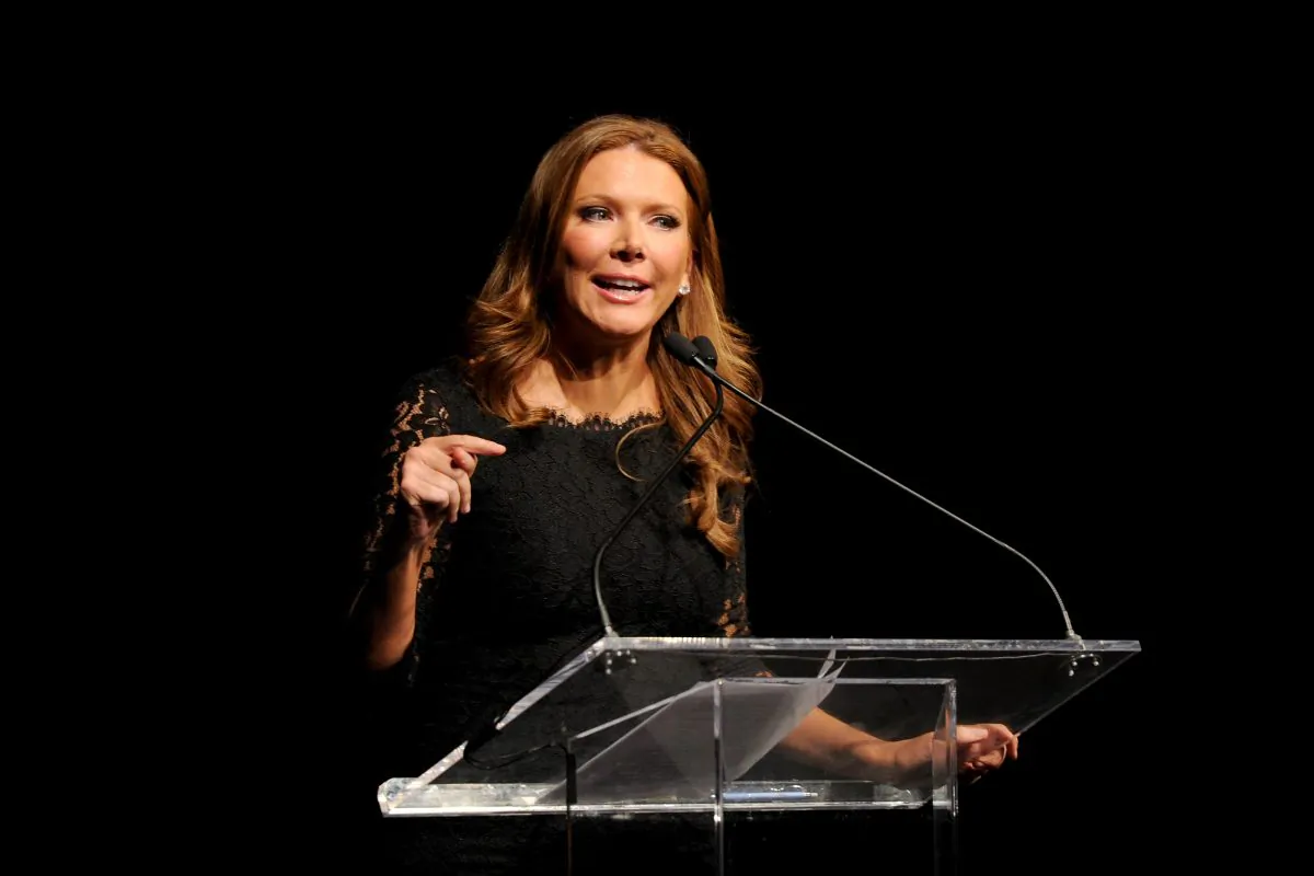 Fox Business host Trish Regan will debate Chinese state media host Liu Xin on May 29, 2019. (Craig Barritt/Getty Images for Jefferson Awards Foundation)