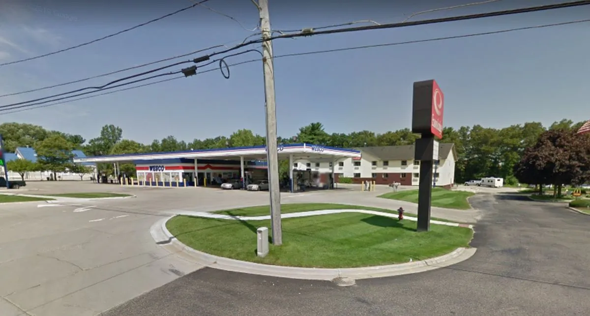 Jessica Bramer, 26, and Christian Reed, 28, were found dead in the Rodeway Inn on E. Colby Street near US-31 in Whitehall Township. Their daughter, Skylah, was in critical condition inside the room, said Michigan State Police (Google Street)