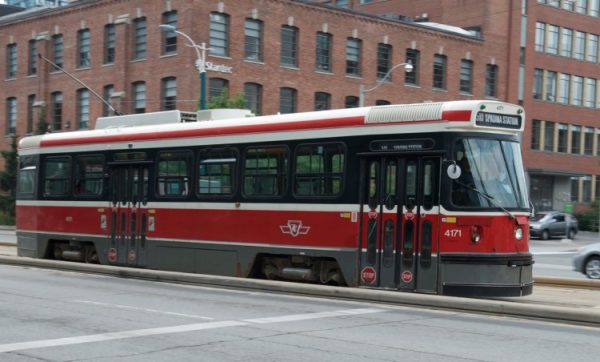 TTC shuttle bus (Matthew Little/The Epoch Times)