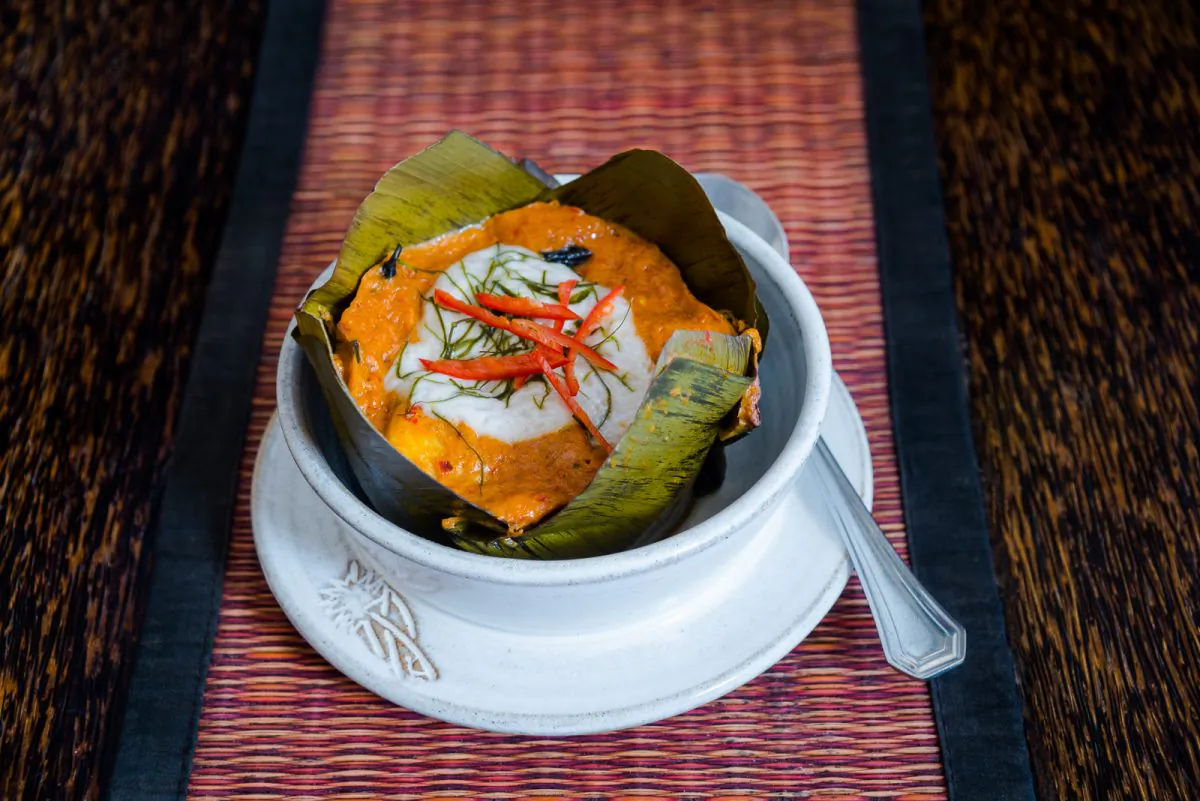 Fish Amok at The Sugar Palm. (Courtesy of The Sugar Palm)