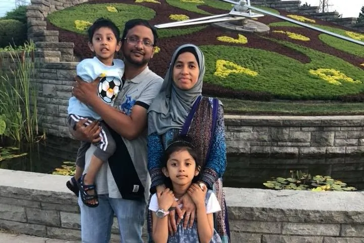 Four-year-old Radiul Chowdhury was walking Sunday with one of his parents in Toronto's east end when he ended up on the roadway and was struck by a motorcycle. (GoFundMe)