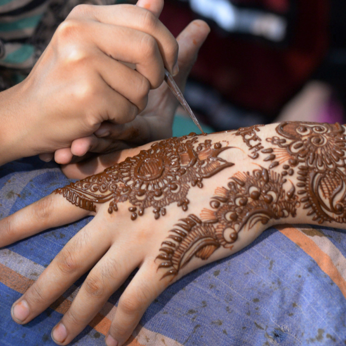 Ed White Elementary School student aged 7 given henna tattoos in