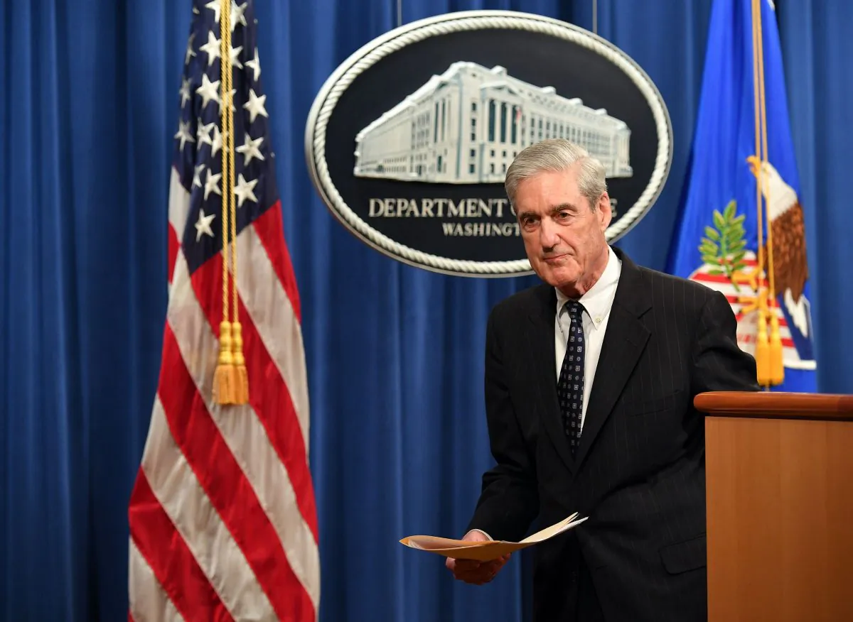 Special counsel Robert Mueller leaves after speaking on the investigation into Russian interference in the 2016 Presidential election, at the U.S. Justice Department in Washington on May 29, 2019. (Mandel Ngan/AFP/Getty Images)