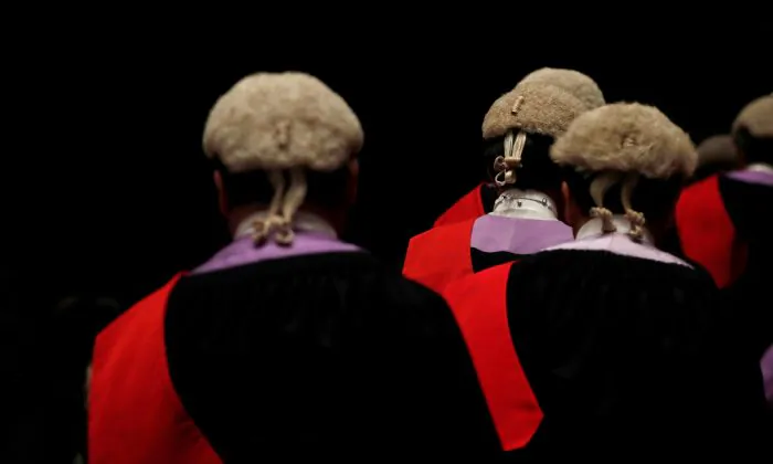 Judges take part in a ceremony to mark the beginning of the legal year in Hong Kong, China on Jan. 14, 2019. (Tyrone Siu/Reuters)