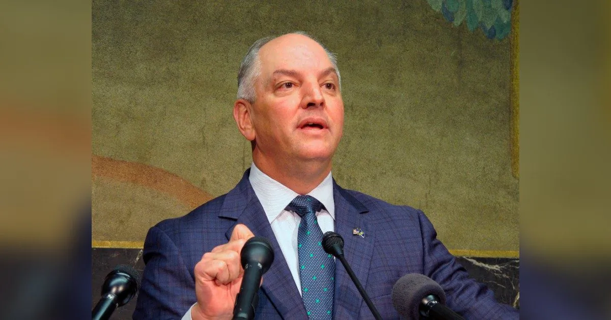 Gov. John Bel Edwards talks in Baton Rouge, La., on Sept. 20, 2018. (Melinda Deslatte, File/AP Photo)