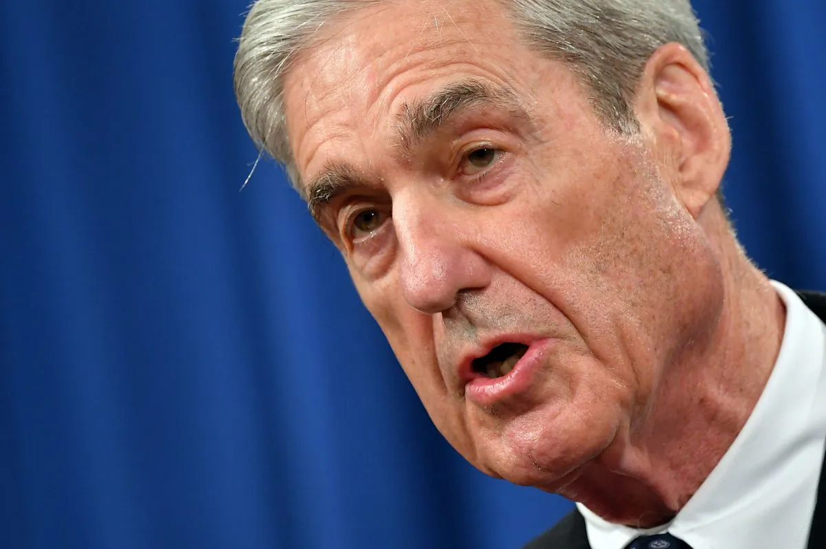 Special Counsel Robert Mueller speaks on the investigation into Russian interference in the 2016 Presidential election, at the US Justice Department in Washington, DC, on May 29, 2019.  MANDEL NGAN/AFP/Getty Images