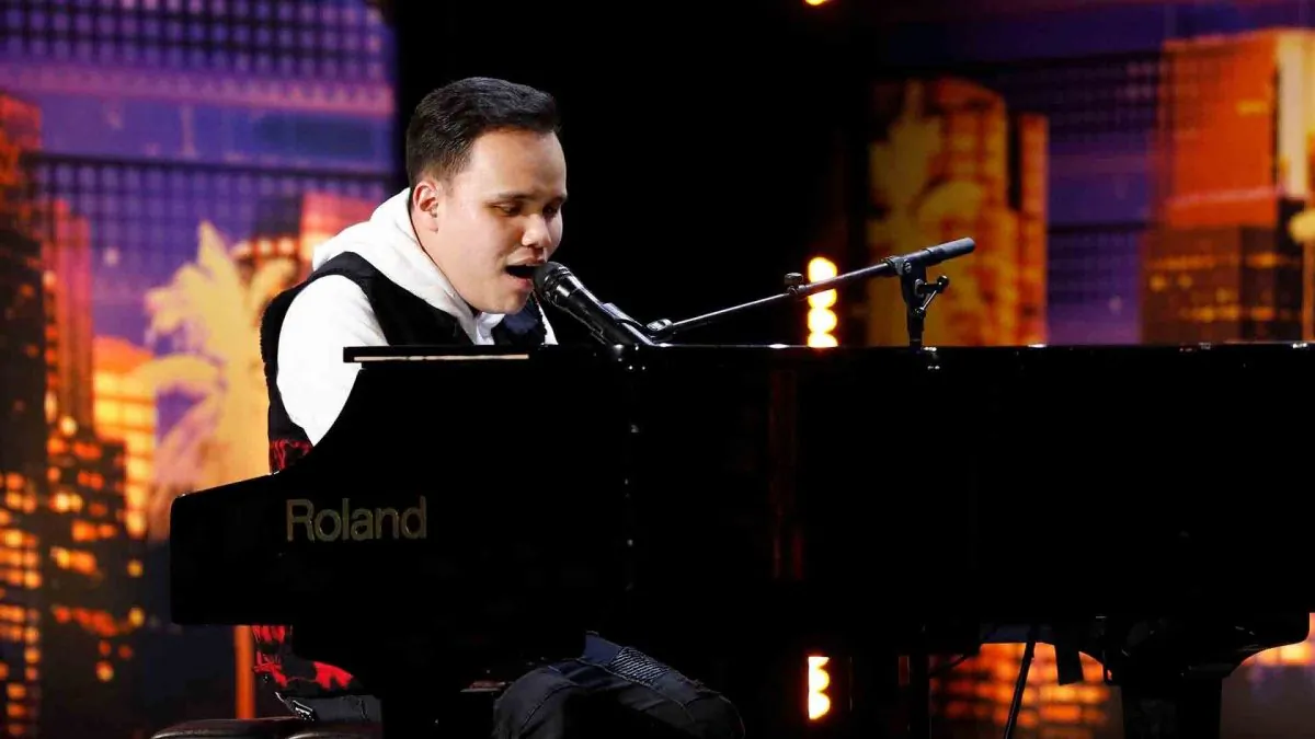 Pianist and singer Kodi Lee was met with a standing ovation and the golden buzzer for his performance on Season 14 of "America's Got Talent." (NBC via CNN)