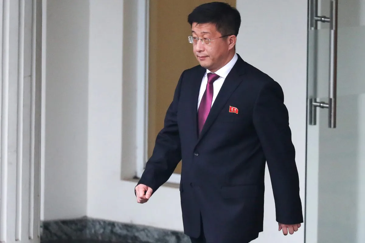 Kim Hyok Chol, North Korea's special representative for U.S. affairs, leaves the Government Guesthouse in Hanoi, Vietnam, Feb. 23, 2019. (Reuters/Athit Perawongmetha)