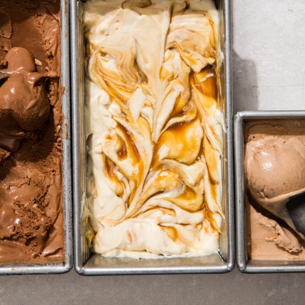 salted caramel coconut no churn ice cream