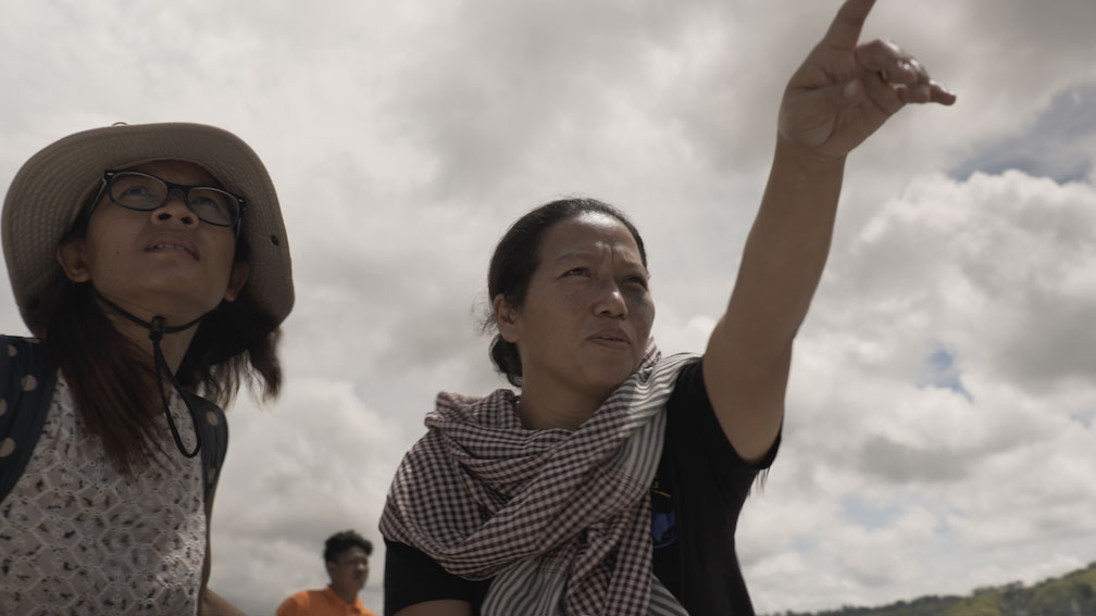 two Thai women on a boat