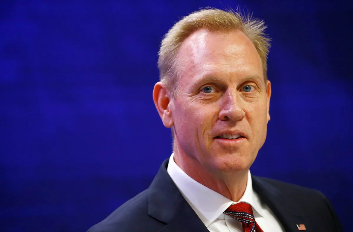 Acting U.S. defense secretary Patrick Shanahan at the Shangri-la Dialogue, an annual Asia defence summit hosted by the International Institute for Strategic Studies, in Singapore on June 1, 2019. (Reuters/Feline Lim)