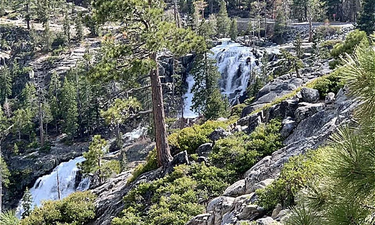 Eagle Falls where a young woman fell to her death while taking a selfie. (North Tahoe Fire Protection District)