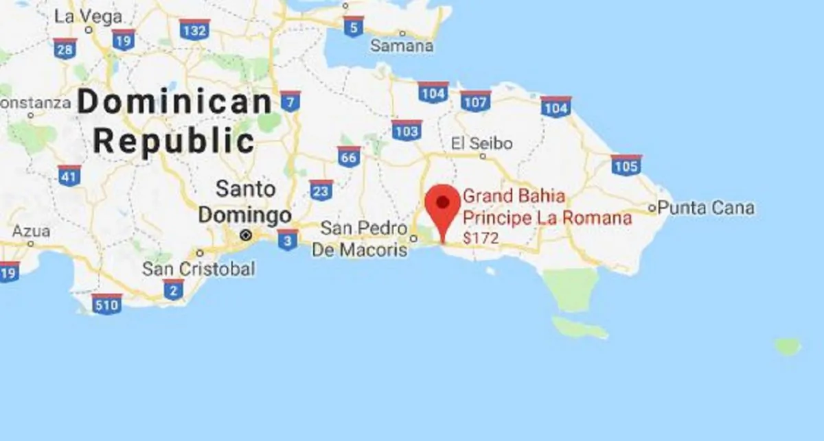The Playa Neuva Romana resort in the Dominican Republic. (Screenshot/Google Maps)