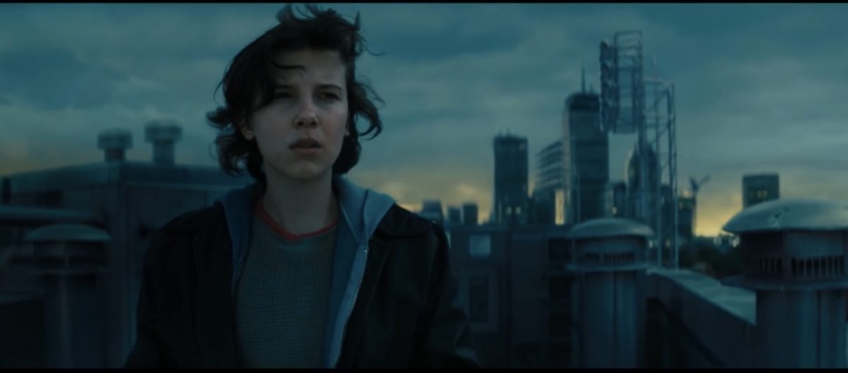 girl in cityscape