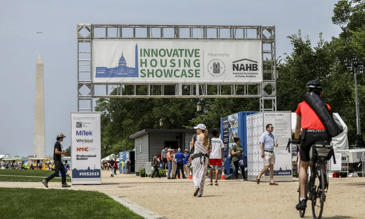 The Innovative Housing Showcase on the National Mall in Washington on June 1, 2019. (Samira Bouaou/The Epoch Times)