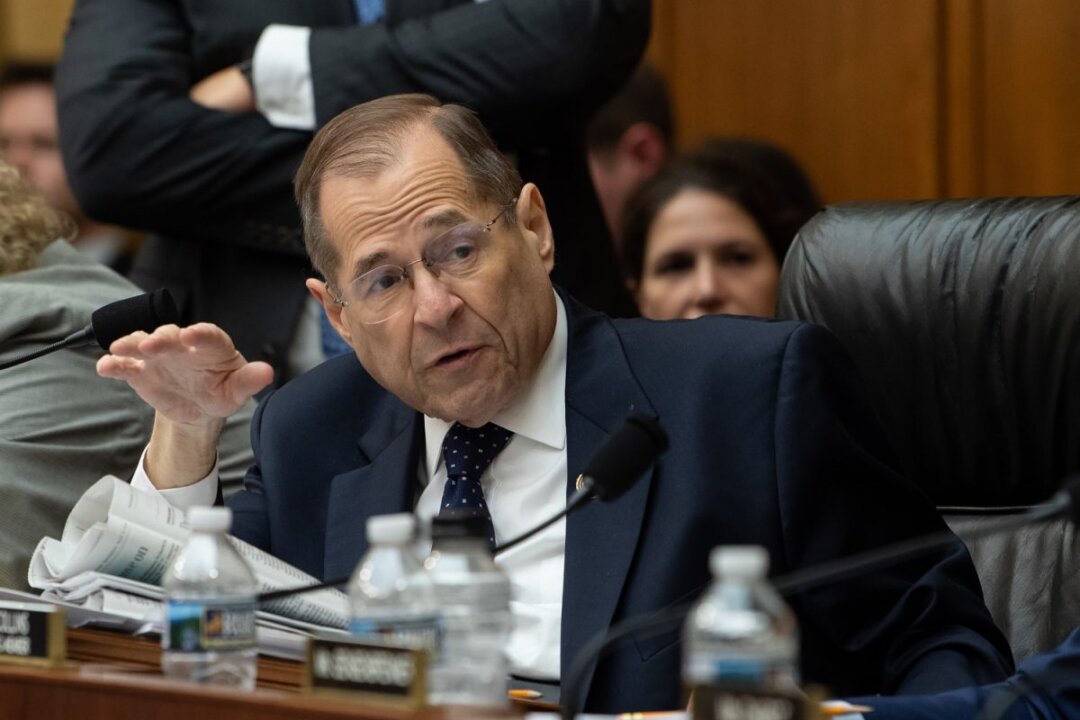 Chairman of the House Judiciary Committee, Jerry Nadler, speaks on Capitol Hill in Washington on May 8, 2019. (Nicholas Kamm/AFP/Getty Images)