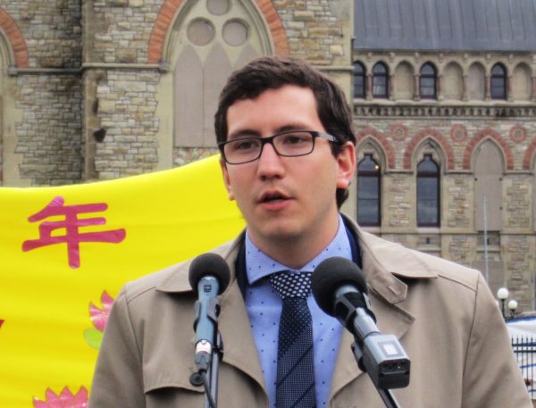 NDP MP Pierre-Luc Dusseault. (Evan Ning/Epoch Times)