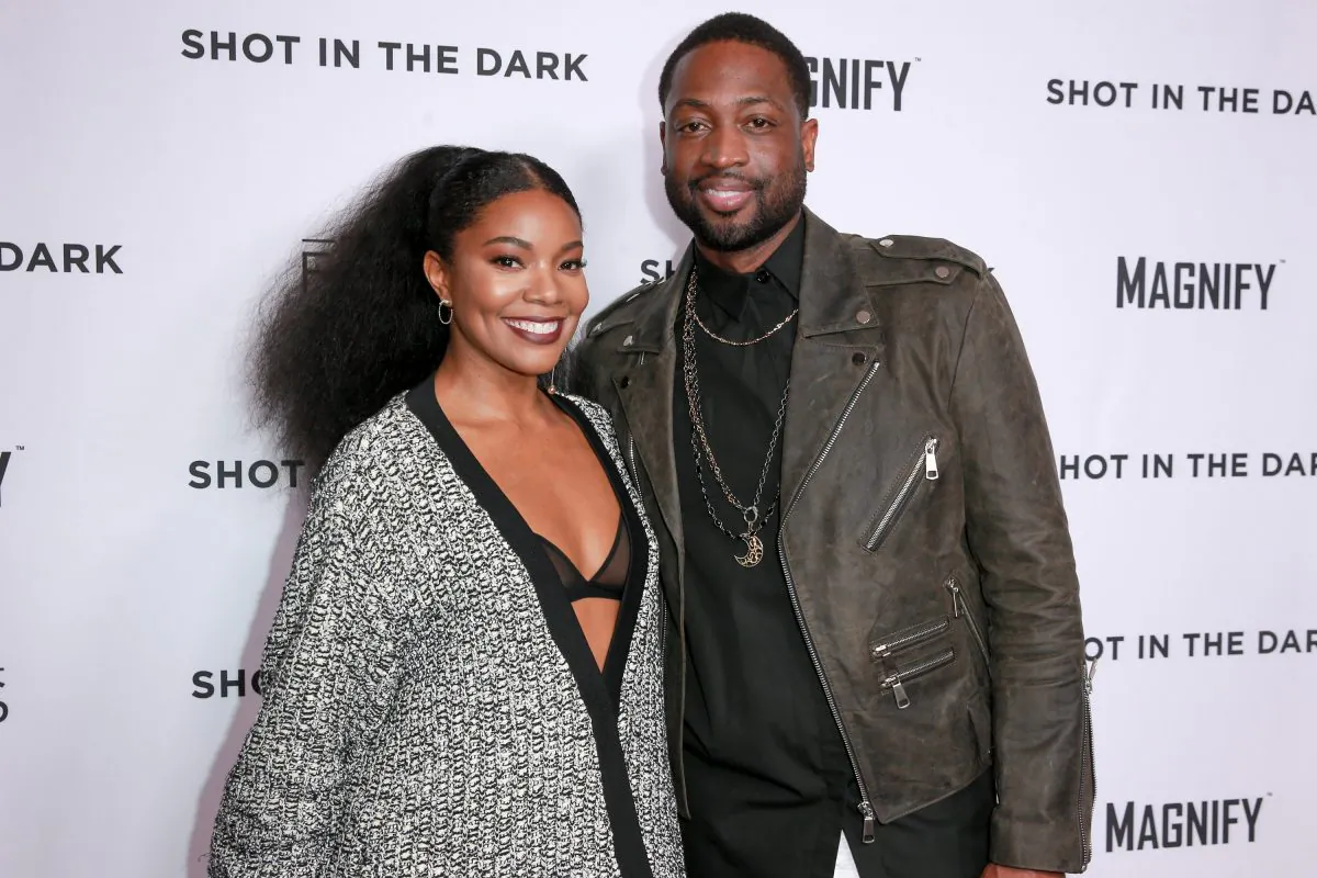 Gabrielle Union (L) and Dwyane Wade attend Magnify and Fox Sports Films' "Shot In The Dark" premiere documentary screening and panel discussion at Pacific Design Center in West Hollywood, Calif. on February 15, 2018. (Rich Fury/Getty Images)