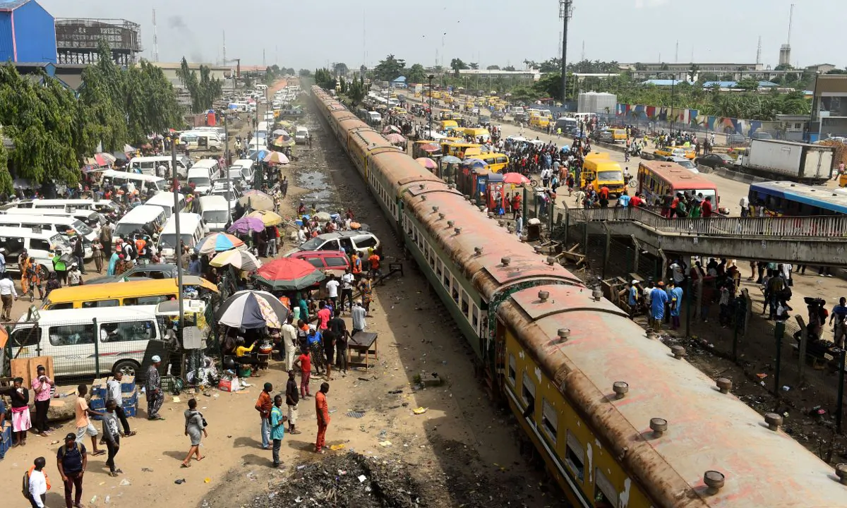 A crowded transit area in Nigeria. (Pius Utomi Ekpei/AFP/Getty Images)