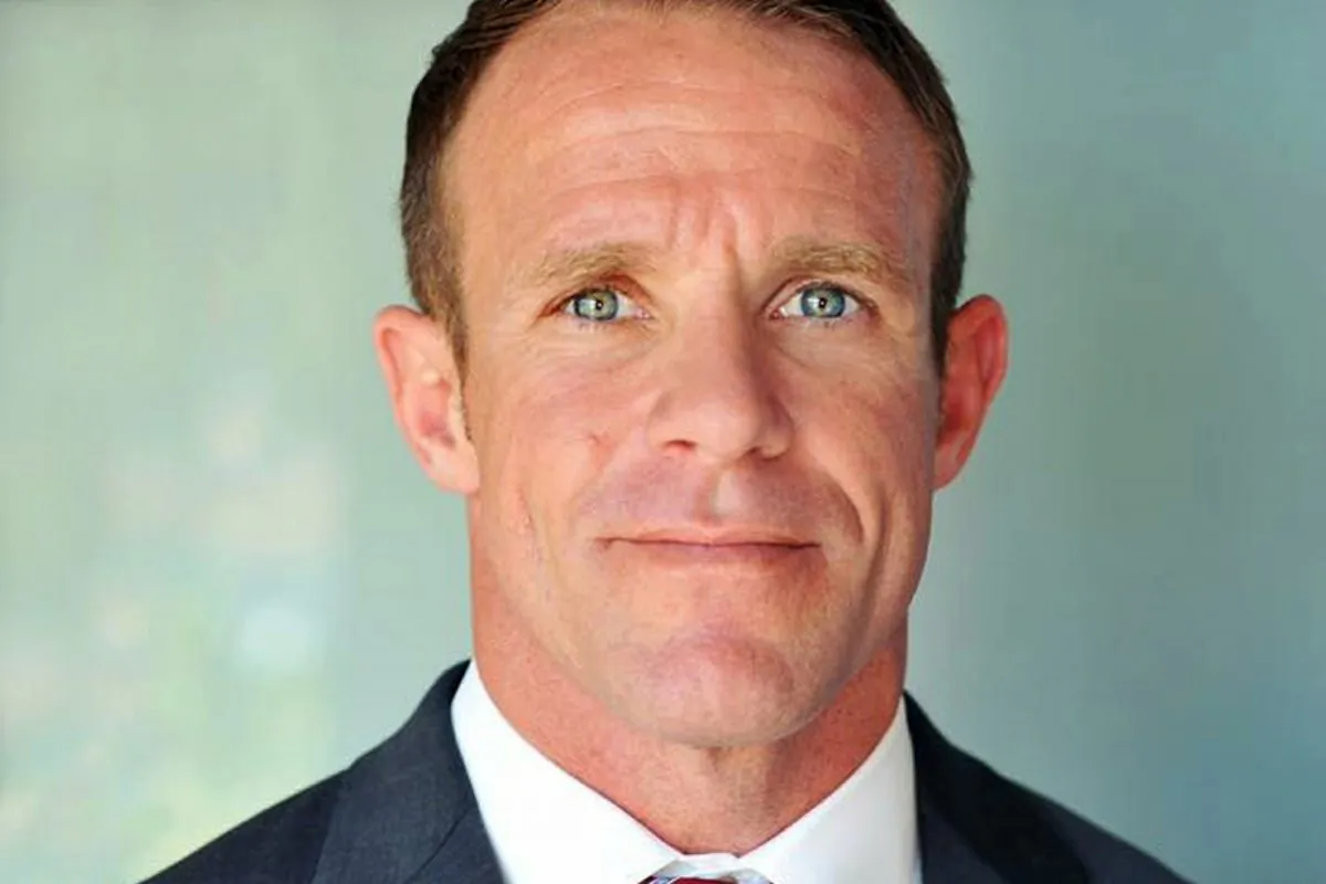 Navy SEAL Edward Gallagher, who has been charged with murder in the 2017 death of an Iraqi war prisoner. (Andrea Gallagher via AP, File)