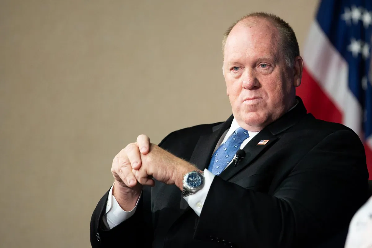 Then-ICE Deputy Director Tom Homan at the National Press Club at an event hosted by the Center for Immigration Studies, on June 5, 2018. (Charlotte Cuthbertson/The Epoch Times)