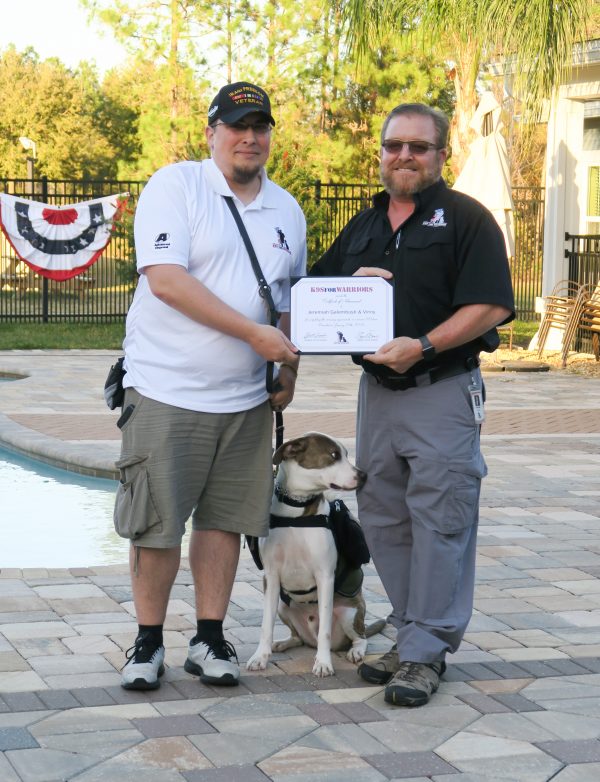 Galembush receives his certificate