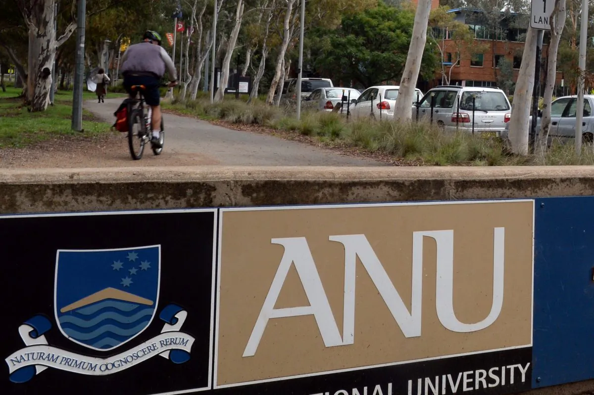 The Australian National University in Canberra on April 11, 2014. (AAP Image/Alan Porritt)
