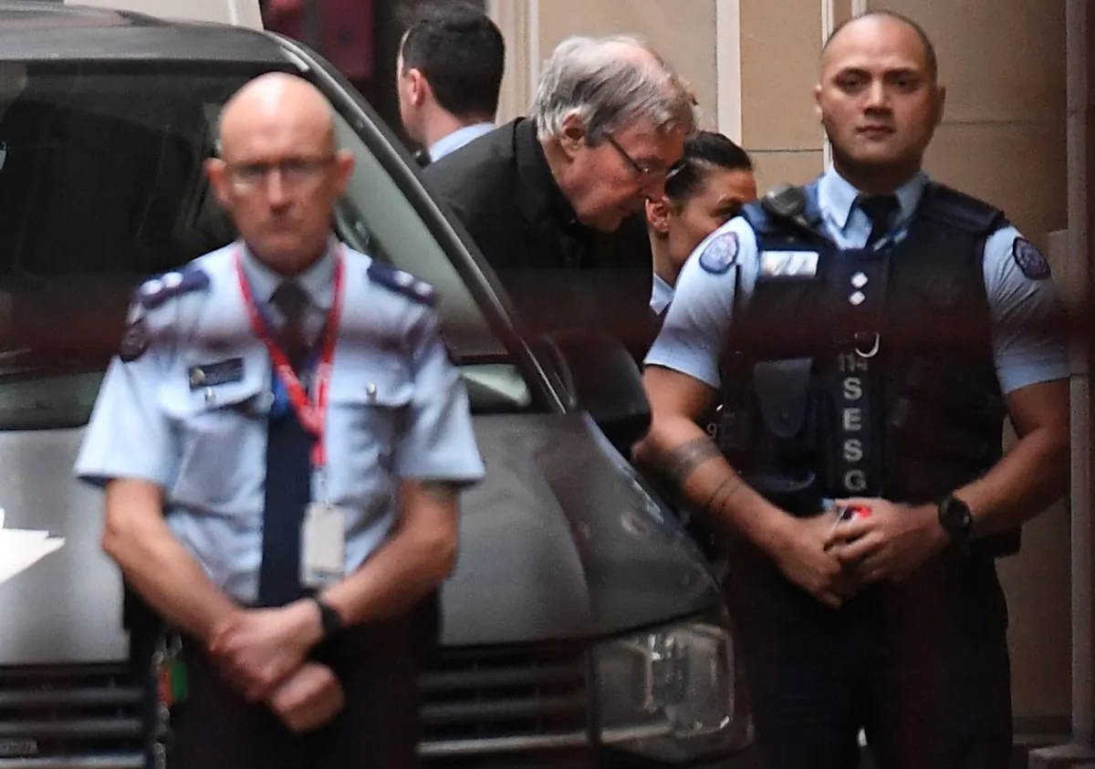Cardinal George Pell arrives at the Supreme Court of Victoria in Melbourne, Australia, June 5, 2019. (AAP Image/Julian Smith/via Reuters)