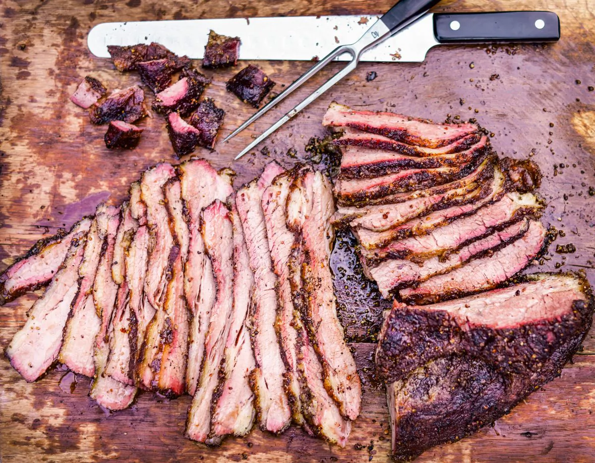 A perfectly sliced brisket is a work of art. (Matthew Benson)