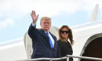 Melania Trump Goes for Classic Look in Black Dior Coat Dress for Normandy D-Day Commemoration