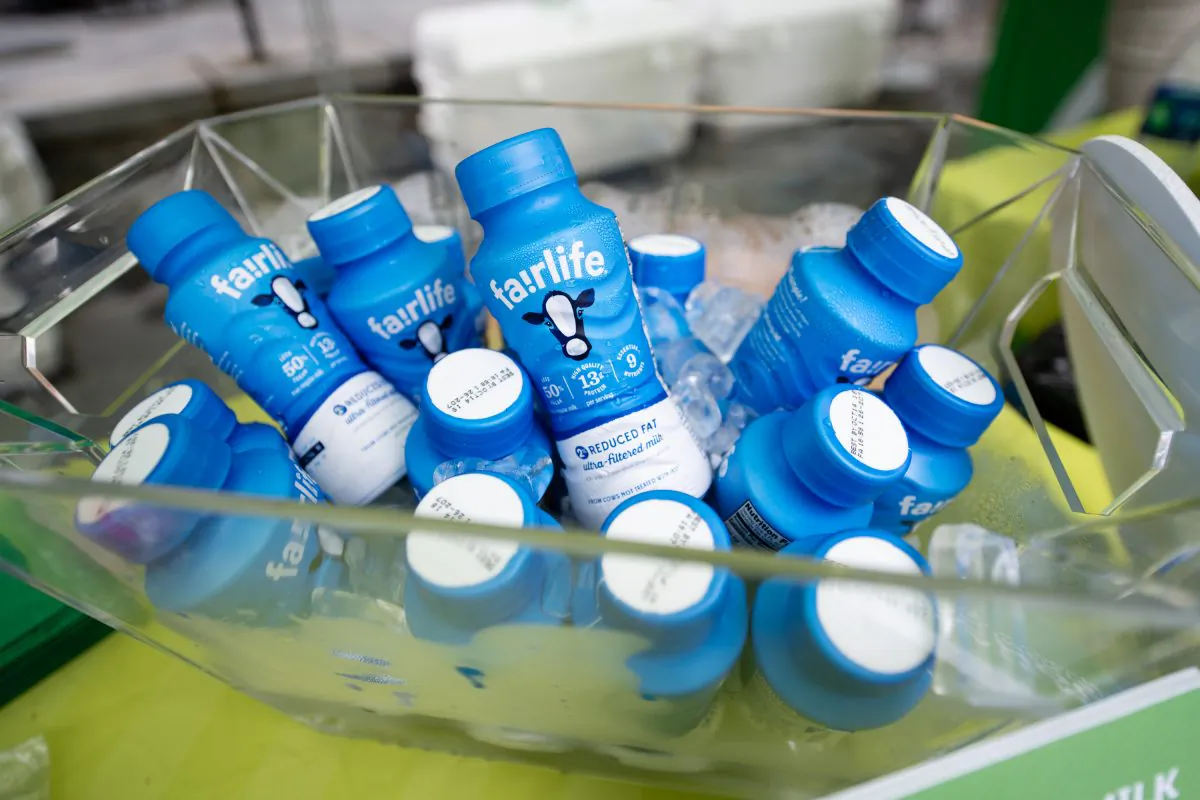 Complementary Fairlife Chocolate Milk And Otis Spunkmeyer Cookies offered by a hotel in Atlanta, Georgia on June 28, 2018. (Marcus Ingram/Getty Images for Holiday Inn)