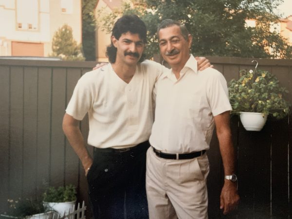 kim with father