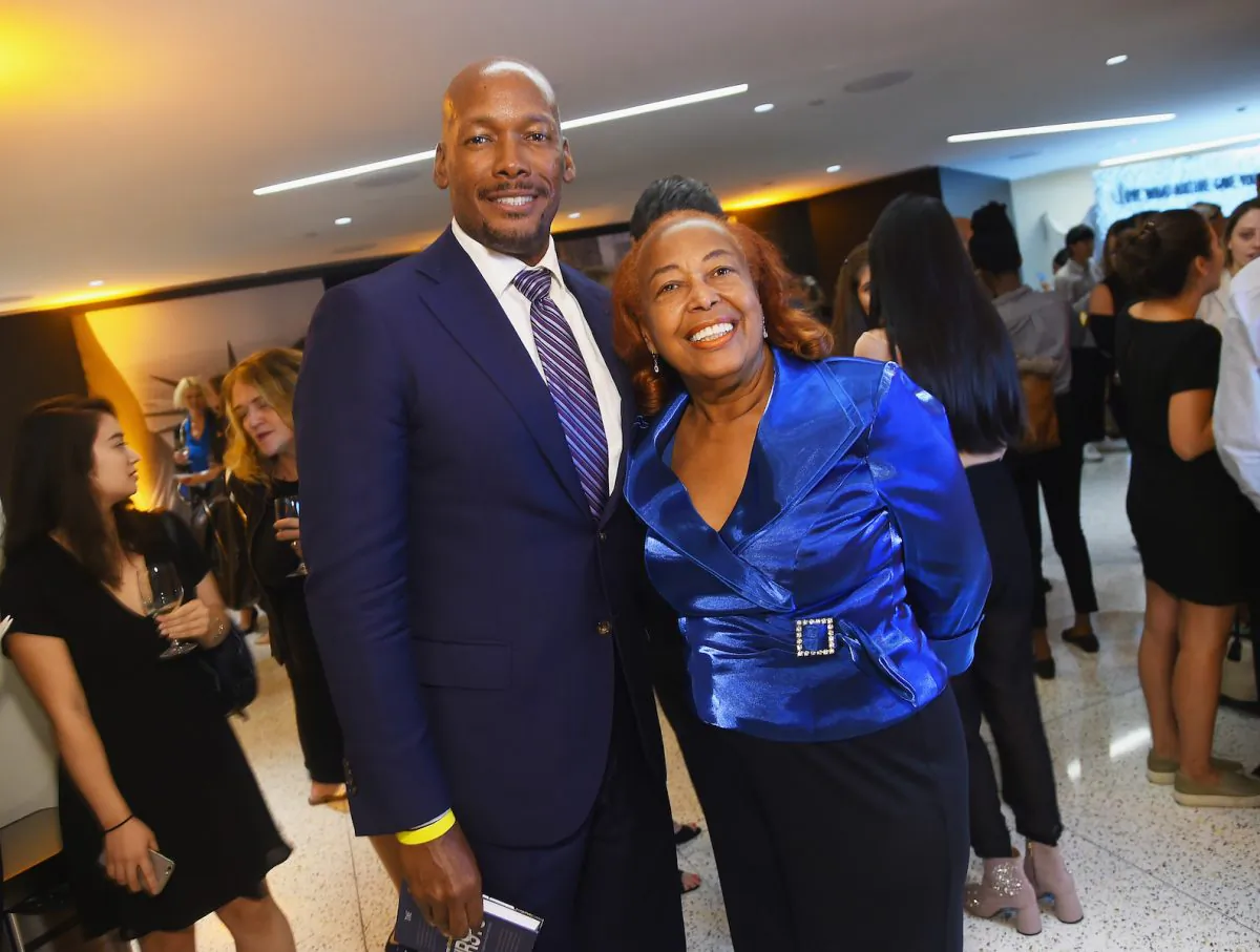 Melvin Oatis (L) and Dr. Patricia Bath (R) attend TIME Celebrates FIRSTS in New York City on Sept. 12, 2017. (Ben Gabbe/Getty Images for TIME)