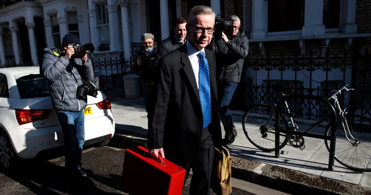 Secretary of State for Environment, Food and Rural Affairs Michael Gove leaves his home ahead of a Cabinet meeting in London, England on March 25, 2019. (Jack Taylor/Getty Images)