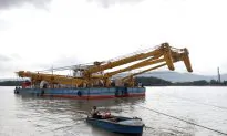 Salvage Crews Ready to Lift Boat Sunk in Danube