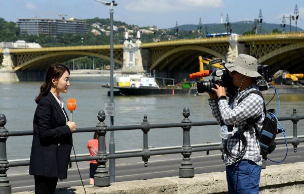 Korean TV crew