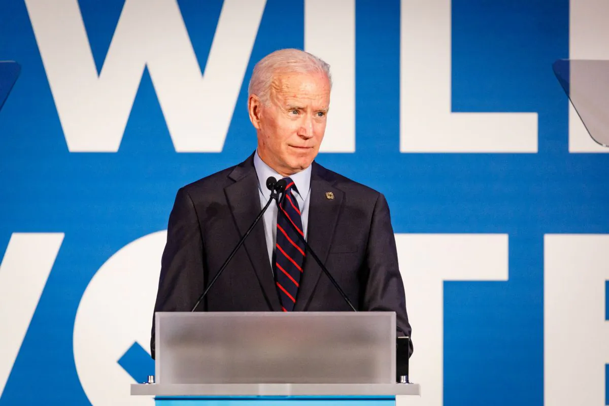 Former vice president and 2020 Democratic presidential candidate Joe Biden speaks to a crowd at a Democratic National Committee event at Flourish in Atlanta on June 6, 2019. (Dustin Chambers/Getty Images)