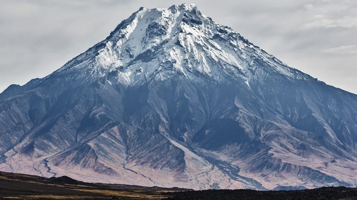 An earthquake erupted in February under the Bolshaya Udina volcano in Russia. (CNN)